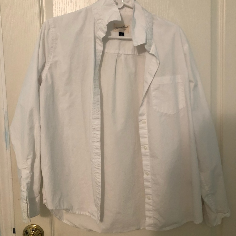 White button-up shirt